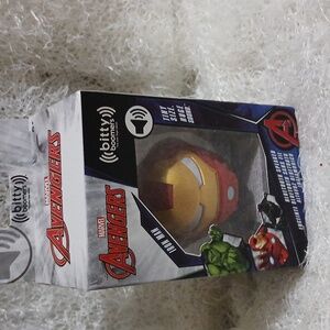 Marvel Avengers Bitty Boomers Iron Man Portable Speaker Red Gold NWT